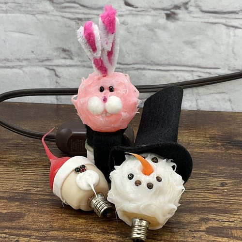 Vintage nightlight with bunny - vintage,